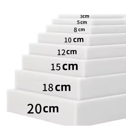 Custom High Density White Foam Bench Cushion Foam Upholstery Replacement Pad Window Cushions Mattres