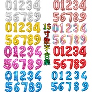 16 Inch Number 0-9 Balloon Party Decorations Number Foil Balloon Party Balloon