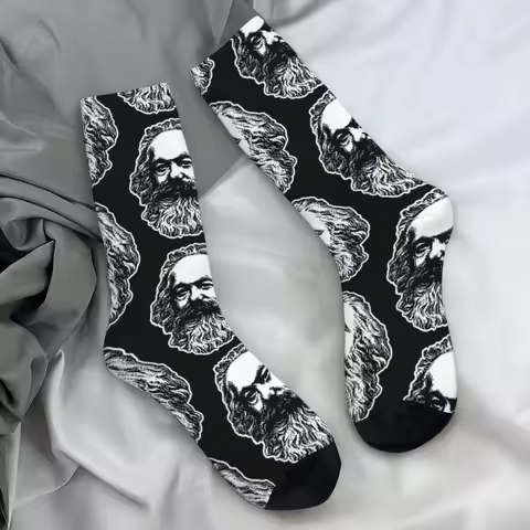 Men's Socks Karl Marx Marx Engels and Lenin Stockings Spring Harajuku High Quality Socks Design Outd
