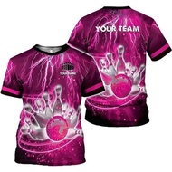 Personalized Name Bowling Shirts for Men and Women 3D, Bowling Shirts S-5XL