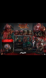 (全新未開特別版) Hot toys 赤鬼武者終極戰士 鐵血戰士 AC06 竹谷隆之 鬼木佑二 Alien vs Predator Akaoni Samurai Predator With Bonus