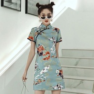 Qipao new cheongsam improved women's short dress Chinese Cheongsam