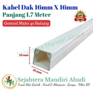 16x16 White Duct Cable Cover 1.7 meters Duct Cable Trunking