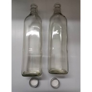 Ready stock Square Glass Bottle 750ml