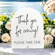 1pc Acrylic Wedding Sign, Acrylic Thank You Gift Signage For Events And Gatherings - Suitable For We