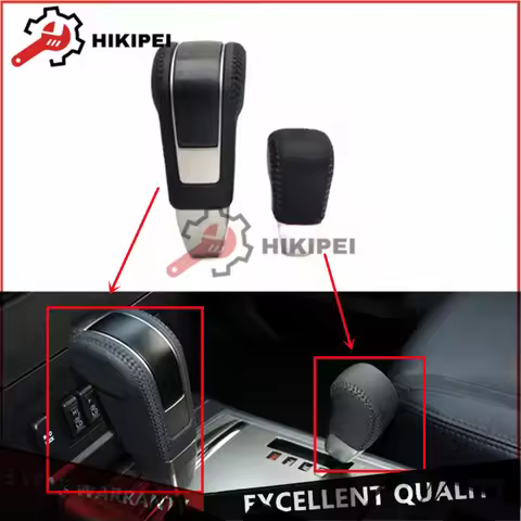 2410A031XC FOR PAJERO V93V97V87 PAJERO SPORT2 KH0W KNOB,GEARSHIFT LEVER BLACK LEATHER Gear Head Tran