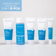 Paket Wardah Acnederm Series Complete Package (5pcs / 7pcs) - Wardah Acnederm Series 1 Paket Lengkap Murah Skincare Wajah Berjerawat Dan Bekas Jerawat, BPOM