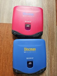 日本本土   特別顏色限量版   Sony D135 DISCMAN 2部