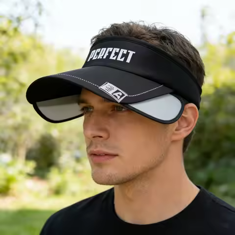 New Summer Retractable Visor Sun Hat, Outdoor Sports Visor Cap, Lightweight & Versatile for Cycling,