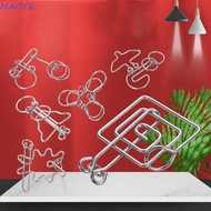 MAOYE 3D Metal Puzzle Fun Unlock Toy Kids Gifts 3d Puzzle Wire Brainteasers Games Cognition Games Bu