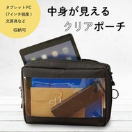 LIHIT LAB - Smart Fit A5多功能半透明日用品包 - Black - F-7583