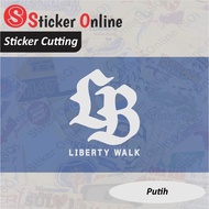 LB Liberty Walk Logo Sticker | LB Liberty Walk Motorcycle Car Cutting Sticker
