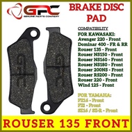 ➟ ❁ ✸ GPC Motorcycle FRONT Brake Pads (Brake Disc Pads) for Kawasaki ROUSER 135