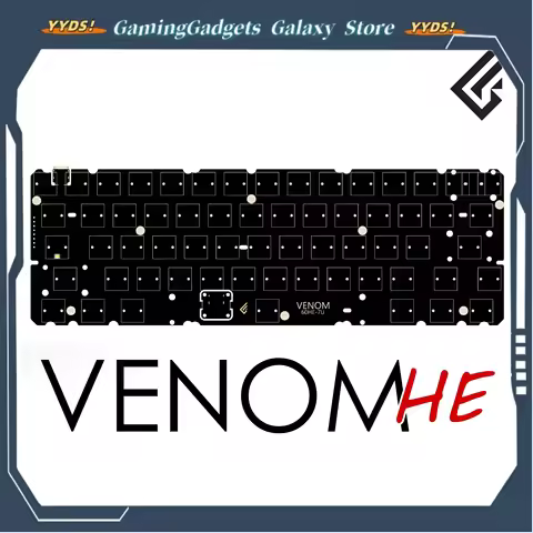 Venom 60he Magnetic Keyboard Kit Support 8k Polling Rate 14k Scan Rate 0.16ms Delay 0.05mm Precision