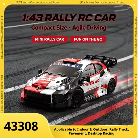 MJX HYPER GO 43308 1/43 RC Rally Car 4WD Drift Remote Control Car 2.4G Proportional Mini Desktop Rac