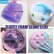 Slime Fluffy Foam Clay Diy Fluffy Slime Soft Cotton Slime Kit Cloud Toys For Kids Clear Slime cyn