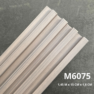 WPC WALL PANEL 3D | 145 CM x 15 CM x 18 MM | PREMIUM WPC WOOD PANEL WPC DINDING FLUTED WALL PANEL