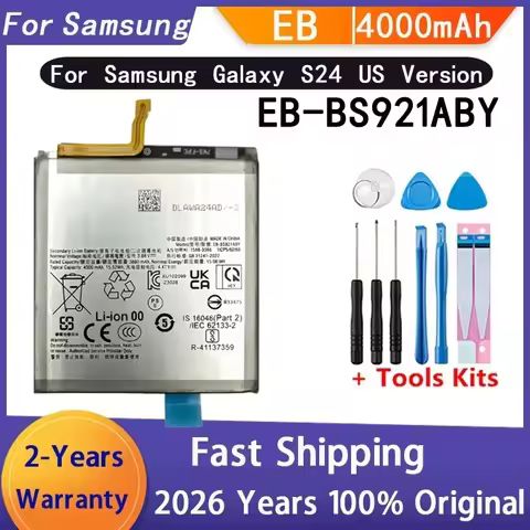 100% High Quality 4000mAh EB-BS921ABY Battery For Samsung Galaxy S24 US Version S9210 SM-S9210 Phone