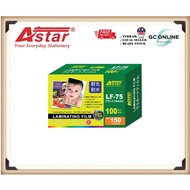 Astar 75mmx110mm Laminating Film / Plastik Laminate / Laminate Film / 100pcs