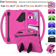 For Samsung Galaxy Tab A7 10.4 S6 Lite 10.4 S6 S5E S5e 10.5'' Pen Slot Kids EVA Case SM-T500 T505 T8