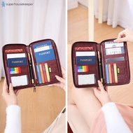 Family Passport Wallet Holder Portable & Waterproof Travel Passport Holder Bag for Credit Cards Boar