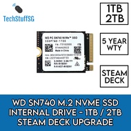 WD SN740 1TB/2TB SSD M.2 2230 PCIE 4.0 Internal Drive for Steam Deck