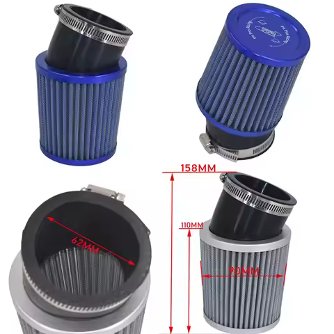 Go Kart 62MM Air Filter For 6.5HP Predator 212cc 196cc GX160 GX200 BT200X CT100X CT100U CT200U CC100
