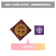 Badge / bet KITRI / WOSM Pramuka Bordir Putra Putri