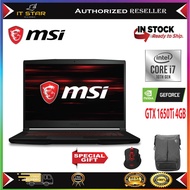 MSI GF63 10SCSR-886BN – Intel® i7-10750H |Ram 8GB | 512GB SSD | GTX 1650Ti 4GB Max-Q |Laptop 15.6″ F