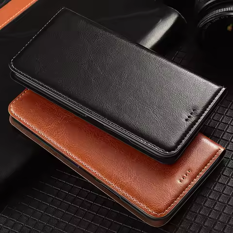 Crazy Horse Genuine Leather Case For LG V20 V30 V40 V50 V50S V60 G5 G6 G7 G8 G8X G8S Mini Plus Flip 
