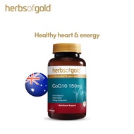 [Herbs of Gold] CoQ10 150mg  [02-2028] - Heart Cardiovascular, Fertility, Energy,Halal
