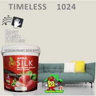 1024 TIMELESS 5L APPLE PAINT SILK WASHABLE INTERIOR WALL FINISH EASY WASH