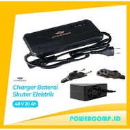 OTOHEROES 48V Scooter Charger Electric Bike Battery Charger 48V 20AH 48V-59.2V 2.8A Input 220V 190W 