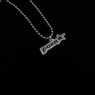 Y2k p star necklace