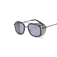 2021 retro steampunk sunglasses men s metal side ink tide 6639 Browni