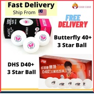 Butterfly / DHS 3 Star 40+ ITTF Verified Ping Pong Ball