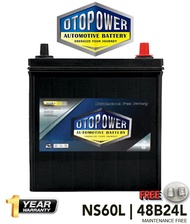 BATERI KERETA OTOPOWER NS60L 48B24L/ 50B24L / 55B24L MAINTENANCE FREE BATTERY (With FOC Battery Ada