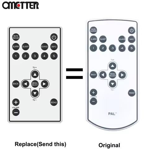 For Tivoli Audio PAL+ PALPRWHT Replacement Remote Control