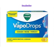 Vicks VapoDrops Honey Lemon  Lozenges 12's