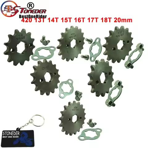 STONEDER 420 20mm ID 13T 14T 15T 16T 17T 18T Front Engine Sprocket Gear For ATV Quad Pit Dirt Monkey