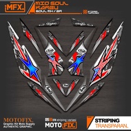 STRIPING MIO SOUL OLD MFX4/SOUL Z CARBON/STICKER SOUL OLD MX/STICKER SOUL ZR CARBON STICKER SOUL 115