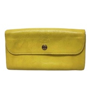 Il Bisonte Wallet yellow leather Direct from Japan Secondhand