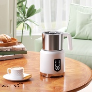 Household stainless steel fully automatic magnetic levitation smart milk frother, dual-function hot 