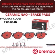 BREMBO GENUINE DISC BRAKE PAD (REAR) FOR BMW 518d 520d 520i 523i 525d 528i 530d 530i 535i [F10, F11,