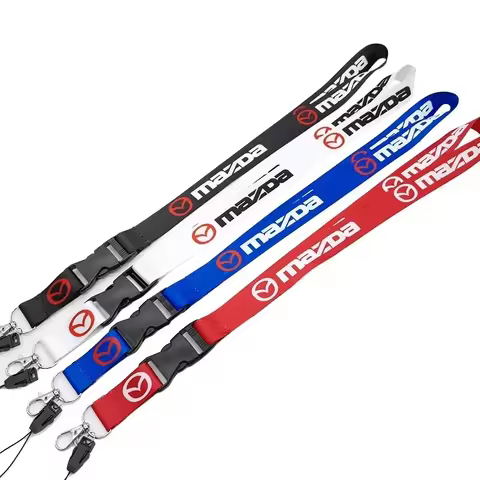 Premium Logo Keychain Lanyard Neck Strap for Mazda 3 6 CX5 CX30 Axela Atenza CX90 CX8 CX3 Birthday G