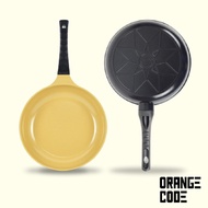 Bird Alive Yellow Clay Ceramic Coated Frying Pan ceramic pan