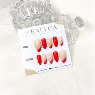 Elegant Red Party Nails | False Nails | Fake Nails | Nail Tip | Custom Nails | FAKE Nails Press On N