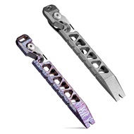 Titanium Pry Bar Keychain Multitool Tool Pocket Tool Bottle Opener Keychain Outdoor Tool Titanium Ke