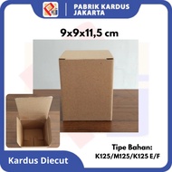 Cardboard box POLOS die cut cardboard box size 9x9x11.5 cm box/ POLOS Online Shop cardboard box/ Gif