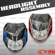 YSK Headlight Assembly with Cowling High Quality Motorcycle Headlight [CT100/Bajaj] CT125 BLACK/RED